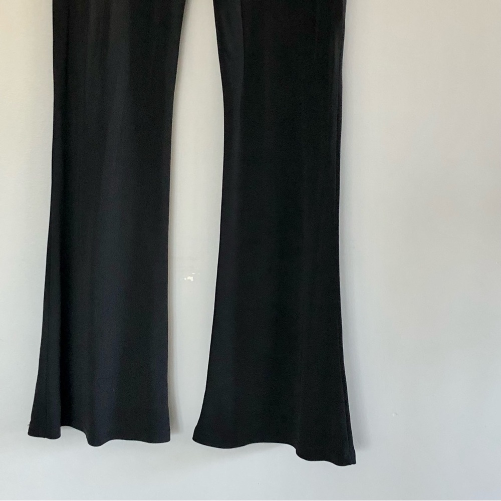 Vintage One Shoulder, Flair Leg, Black Crepe Jumpsuit. Sexy Disco Cat-woman. S - Picture 5 of 6